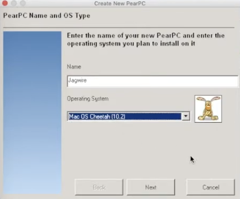 VM creation wizard